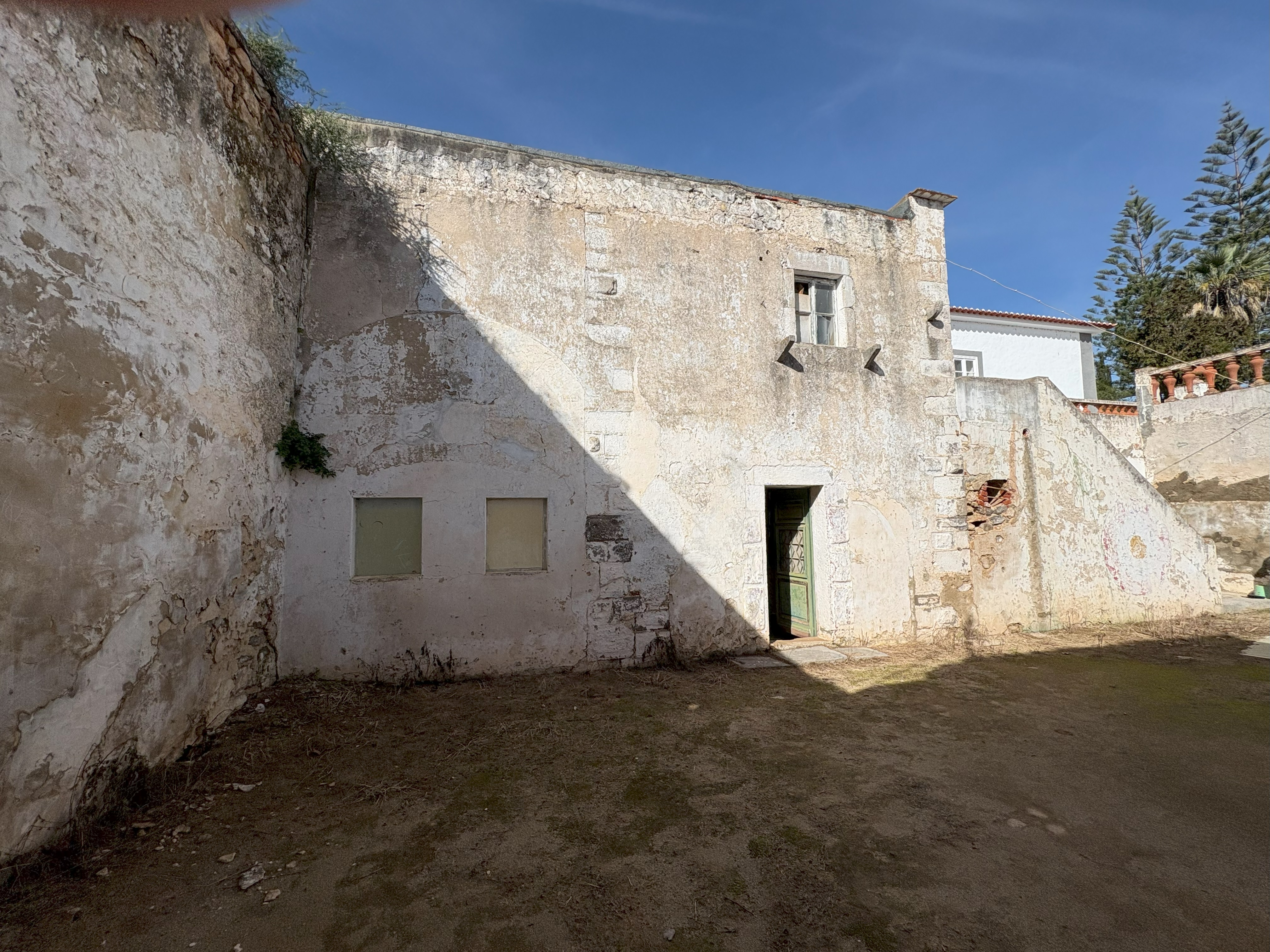Parish centre courtyard looking west